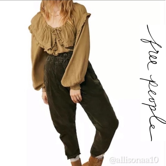Free People Pants - Free people joggers dried Rosemary
